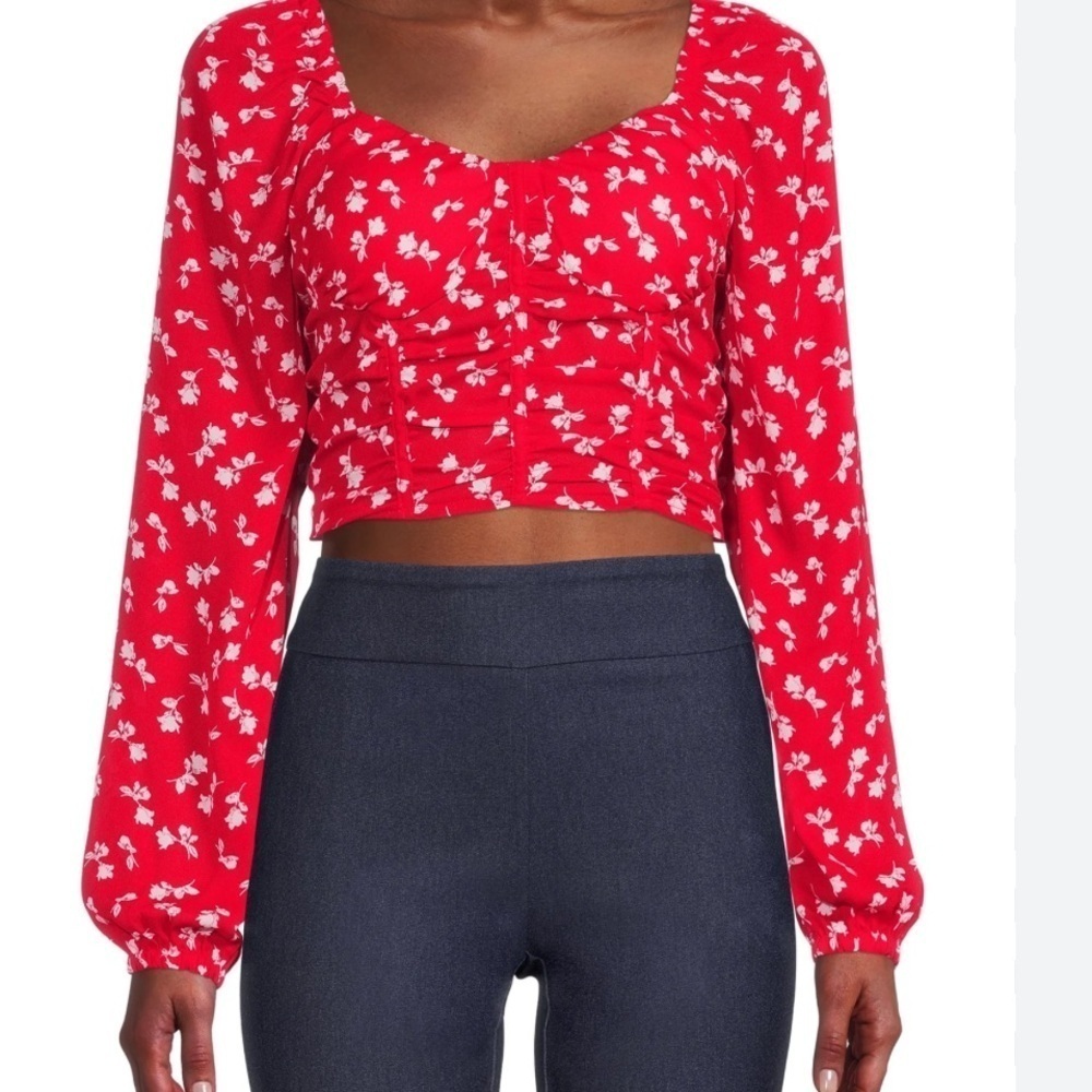 Madden NYC Ruched Corset Top
